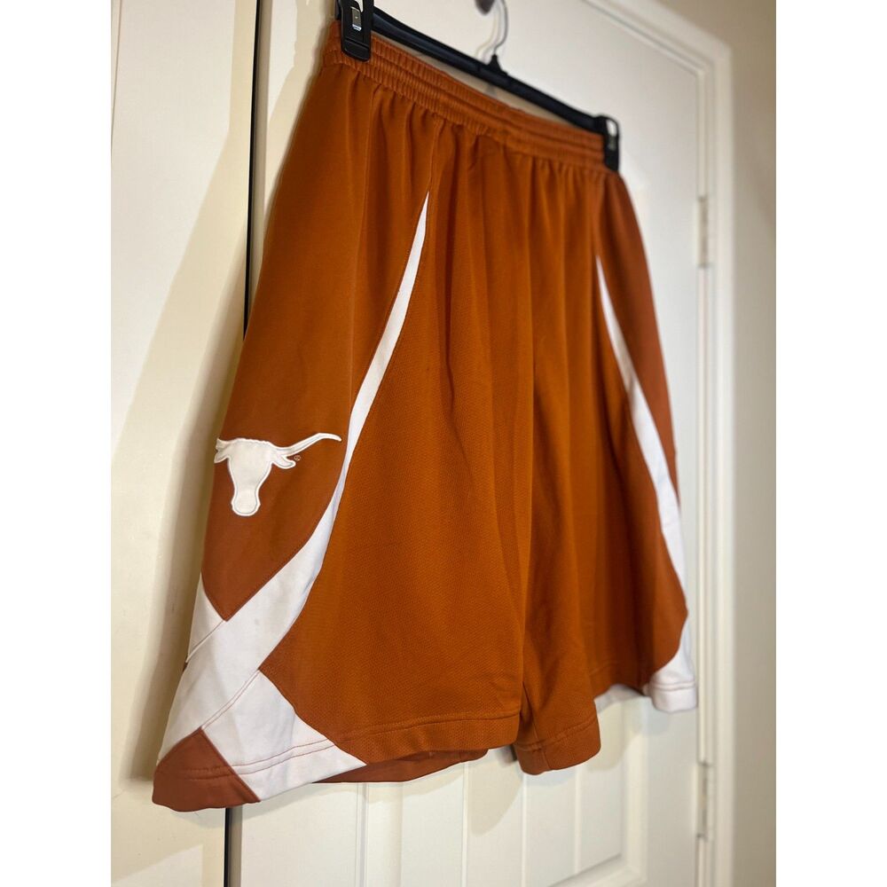 Vintage Nike Authentic Texas Longhorns Long Basketball Shorts Y2K Early 2000s Si